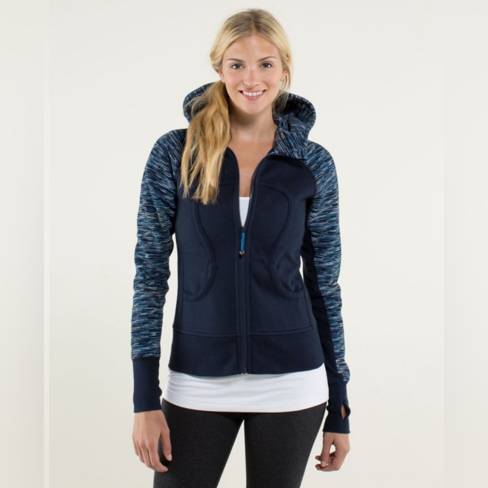 Lululemon Scuba Hoodie *Stretch (Lined Hood) Inkwell / Wee Are From Space Size 6
